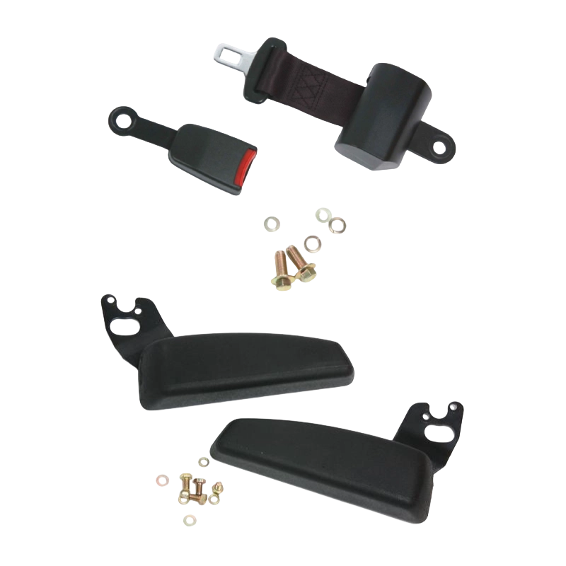 BF1-1 Прочное эргономичное сертифицированное сиденье для вилочных погрузчиков внутреннего сгорания с черным винилом