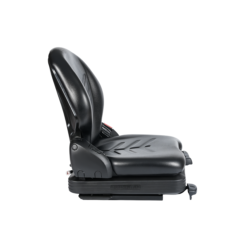 BF16 Низкопрофильное виниловое сменное сиденье с механической подвеской для погрузочно-разгрузочного оборудования - черное с EN13490 IT1+IT2