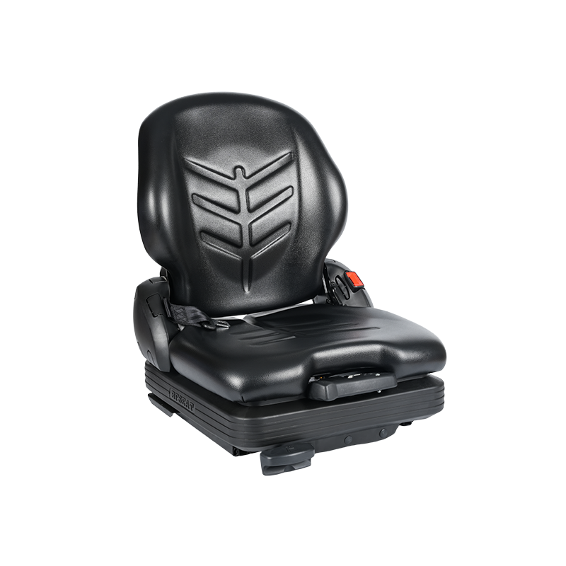 BF16 Низкопрофильное виниловое сменное сиденье с механической подвеской для погрузочно-разгрузочного оборудования - черное с EN13490 IT1+IT2